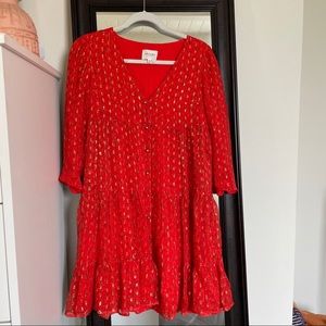 Sezane Sundress with Gold Accents 34/00